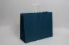 16W x 6D x 13H, Midtown Matte Colored Upscale Turn Top J Handle Bags, Nautical Blue