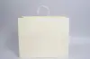 16W x 6D x 13H, Midtown Matte Colored Upscale Turn Top J Handle Bags, Pearl Cream