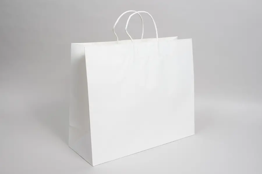 16W x 6D x 13H, Midtown Matte Colored Upscale Turn Top J Handle Bags, White