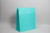16W x 7D x 19H, Midtown Matte Colored Upscale Turn Top J Handle Bags, Aqua Marine