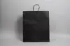 16W x 7D x 19H, Midtown Matte Colored Upscale Turn Top J Handle Bags, Black