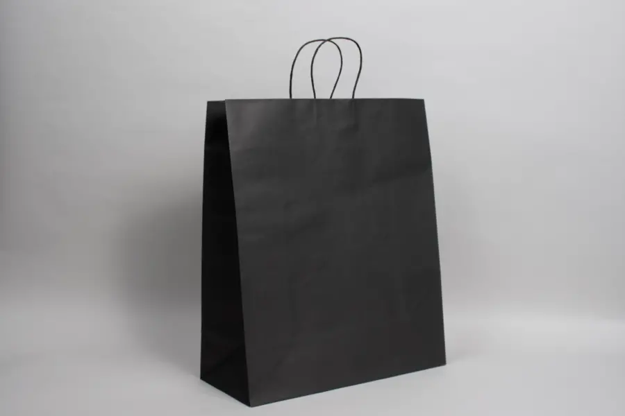 16W x 7D x 19H, Midtown Matte Colored Upscale Turn Top J Handle Bags, Black