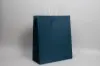 16W x 7D x 19H, Midtown Matte Colored Upscale Turn Top J Handle Bags, Nautical Blue