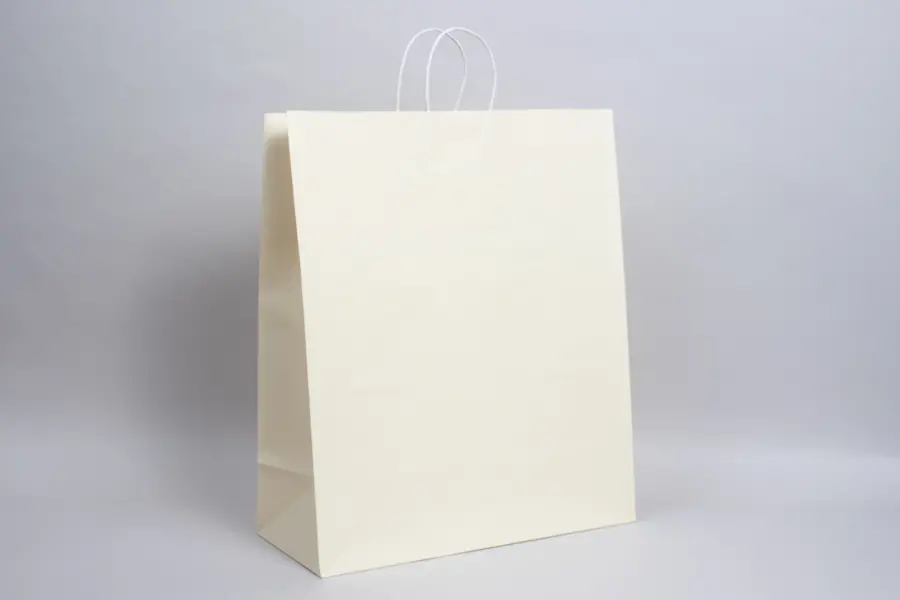 16W x 7D x 19H, Midtown Matte Colored Upscale Turn Top J Handle Bags, Pearl Cream