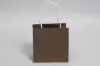 6W x 4D x 6H, Midtown Matte Colored Upscale Turn Top J Handle Bags, Coco Brown