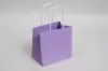 6W x 4D x 6H, Midtown Matte Colored Upscale Turn Top J Handle Bags, Lavender