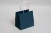 6W x 4D x 6H, Midtown Matte Colored Upscale Turn Top J Handle Bags, Nautical Blue