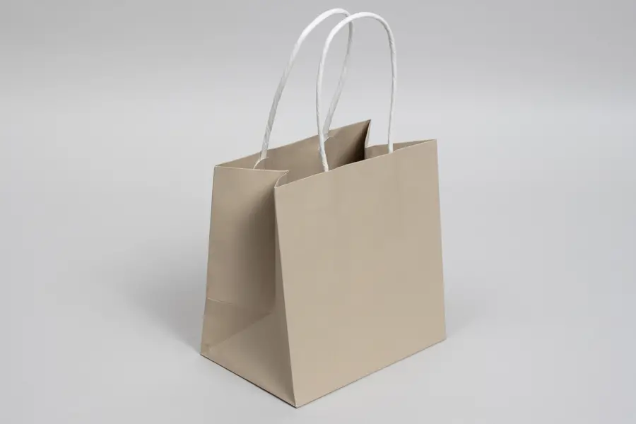 6W x 4D x 6H, Midtown Matte Colored Upscale Turn Top J Handle Bags, Sand
