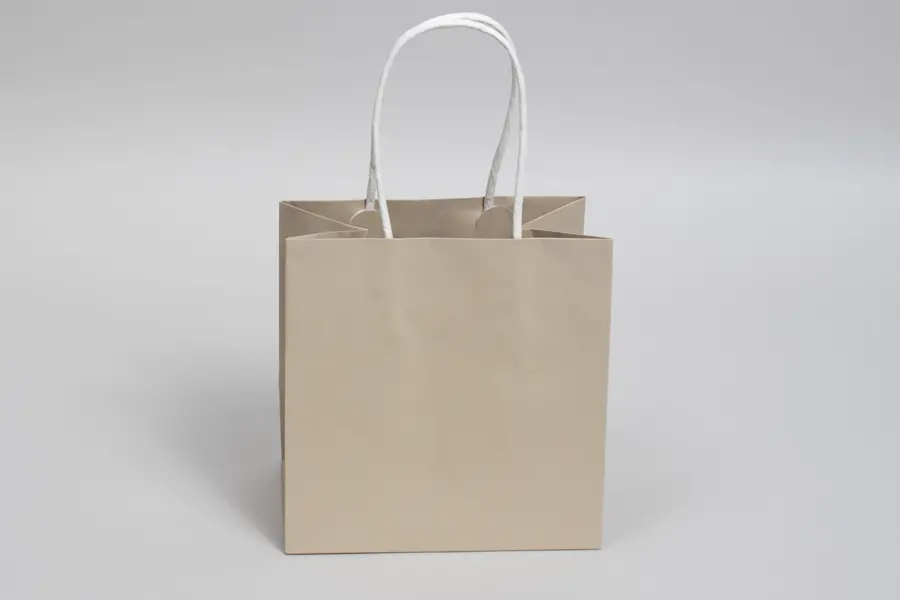 6W x 4D x 6H, Midtown Matte Colored Upscale Turn Top J Handle Bags, Sand
