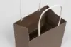 16W x 7D x 19H, Midtown Matte Colored Upscale Turn Top J Handle Bags, Coco Brown
