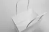6W x 4D x 6H, Midtown Matte Colored Upscale Turn Top J Handle Bags, White