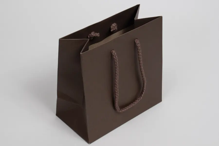 6-1/2W x 3-1/2D x 6-1/2H, Enviro Eurototes, Chocolate Brown