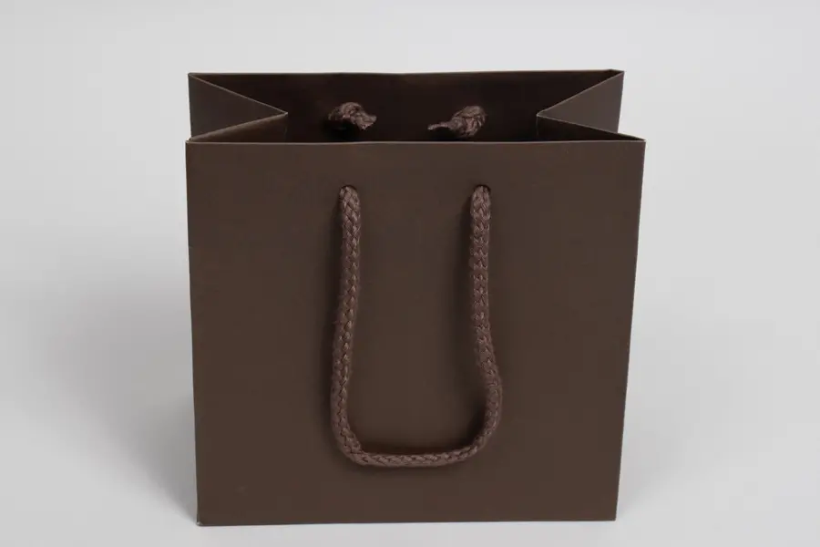 6-1/2W x 3-1/2D x 6-1/2H, Enviro Eurototes, Chocolate Brown