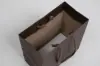 6-1/2W x 3-1/2D x 6-1/2H, Enviro Eurototes, Chocolate Brown