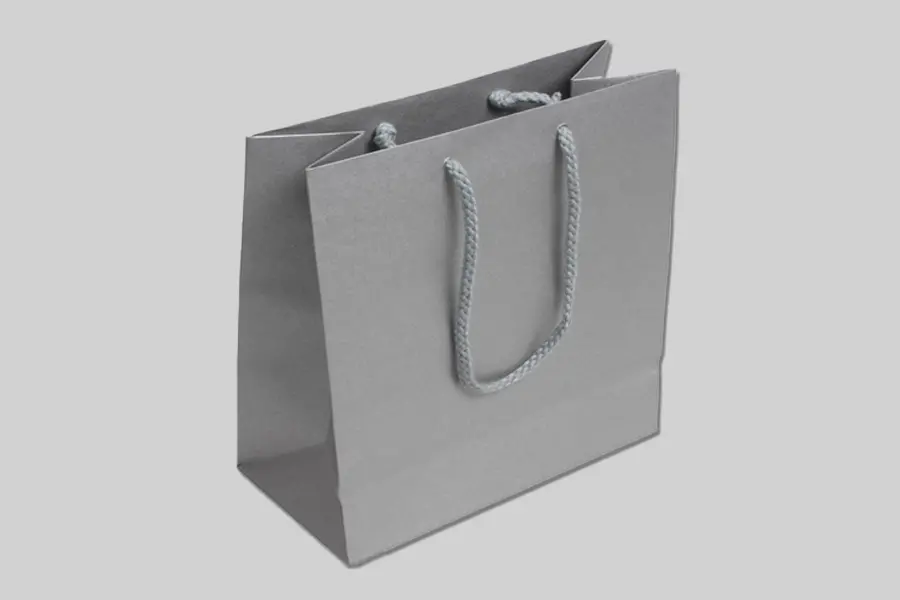 6-1/2W x 3-1/2D x 6-1/2H, Enviro Eurototes, Metallic Silver Shimmer