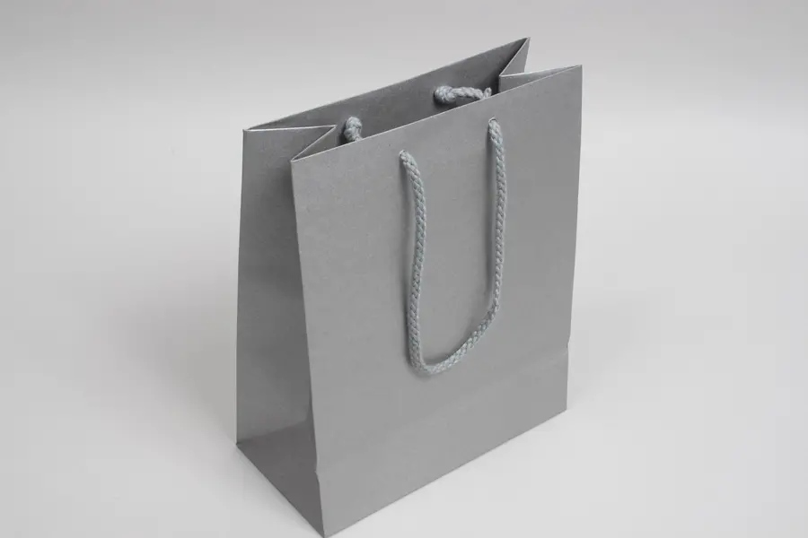 8W x 4D x 10H, Enviro Eurototes, Metallic Silver Shimmer