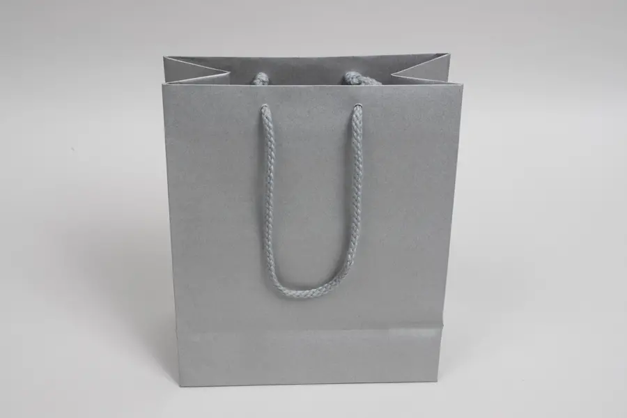 8W x 4D x 10H, Enviro Eurototes, Metallic Silver Shimmer