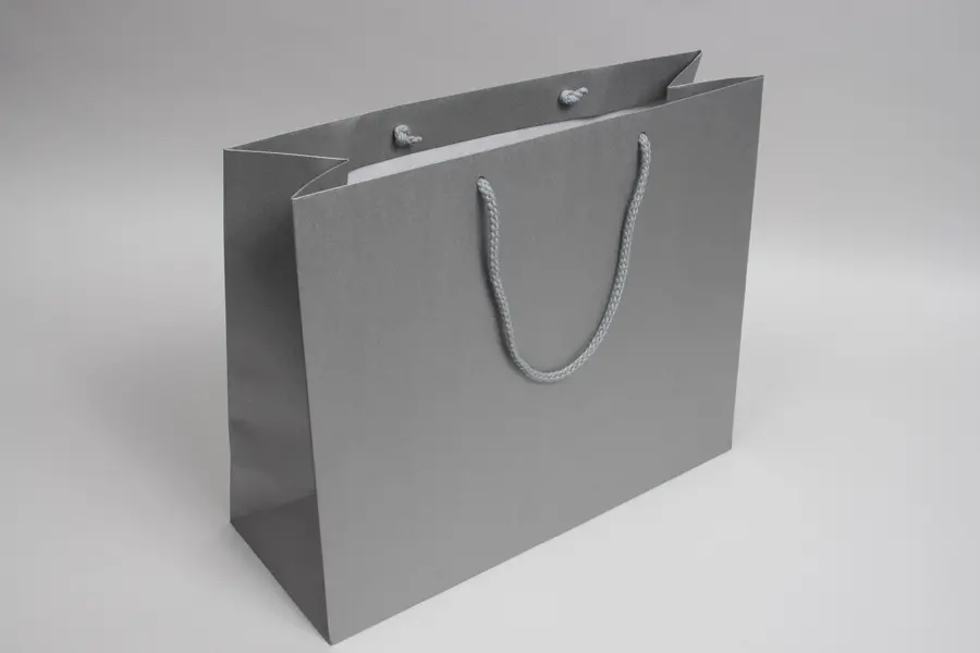 16W x 6D x 13H, Enviro Eurototes, Metallic Silver Shimmer