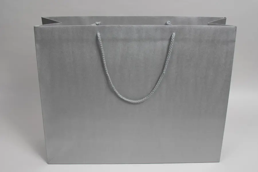 20W x 6D x 16H, Enviro Eurototes, Metallic Silver Shimmer