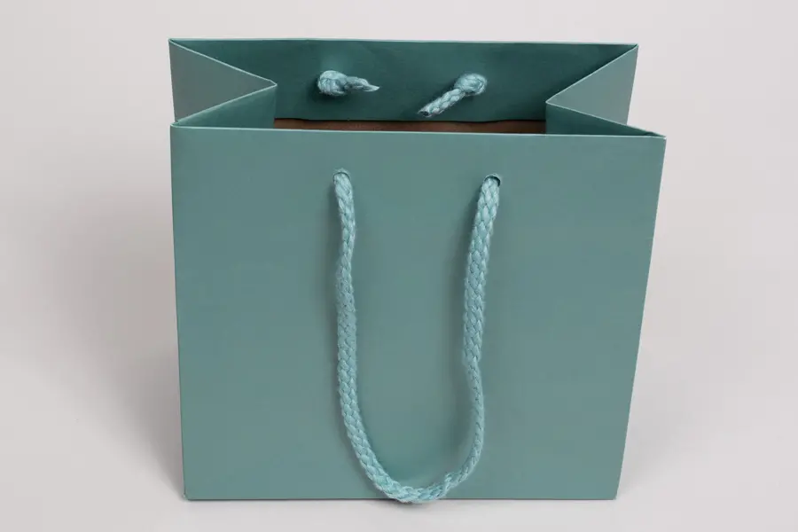 6-1/2W x 3-1/2D x 6-1/2H, Enviro Eurototes, Turquoise Shimmer