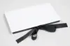 7-1/2L x 4-1/4W x 5/8H, Platform Gift Card Boxes, White/Black