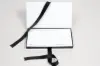 7-1/2L x 4-1/4W x 5/8H, Platform Gift Card Boxes, White/Black
