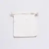 4W x 6H, Natural Cotton Drawstring Pouches, Off-White