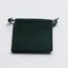 3W x 4H, Velour Drawstring Pouches, Hunter