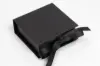 2-3/4L x 2-3/4W x 1H, Deluxe Ribbon Jewelry Boxes, Matte Black