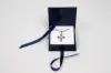 2-3/4L x 2-3/4W x 1H, Deluxe Ribbon Jewelry Boxes, Matte Navy