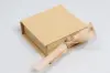 2-3/4L x 2-3/4W x 1H, Deluxe Ribbon Jewelry Boxes, Kraft