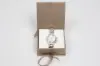 3-1/2L x 3-1/2W x 1-1/2H, Deluxe Ribbon Jewelry Boxes, Matte Champagne