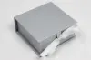 3-1/2L x 3-1/2W x 1-1/2H, Deluxe Ribbon Jewelry Boxes, Matte Silver