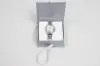 3-1/2L x 3-1/2W x 1-1/2H, Deluxe Ribbon Jewelry Boxes, Matte Silver