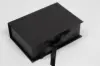 5L x 3-1/2W x 1-1/2H, Deluxe Ribbon Jewelry Boxes, Matte Black