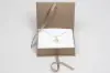 5L x 3-1/2W x 1-1/2H, Deluxe Ribbon Jewelry Boxes, Matte Champagne