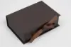 5L x 3-1/2W x 1-1/2H, Deluxe Ribbon Jewelry Boxes, Matte Chocolate Brown