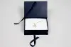 5L x 3-1/2W x 1-1/2H, Deluxe Ribbon Jewelry Boxes, Matte Navy