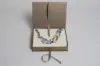 7L x 5-1/2W x 1-1/4H, Deluxe Ribbon Jewelry Boxes, Matte Champagne