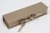 8L x 2W x 1-1/4H, Deluxe Ribbon Jewelry Boxes, Matte Champagne