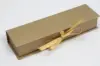 8L x 2W x 1-1/4H, Deluxe Ribbon Jewelry Boxes, Matte Gold