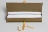 8L x 2W x 1-1/4H, Deluxe Ribbon Jewelry Boxes, Matte Gold