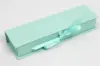 8L x 2W x 1-1/4H, Deluxe Ribbon Jewelry Boxes, Matte Turquoise
