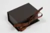 3L x 2-1/8W x 1-1/4H, Deluxe Ribbon Jewelry Boxes, Matte Chocolate Brown