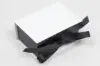 3L x 2-1/8W x 1-1/4H, Deluxe Ribbon Jewelry Boxes, White/Black