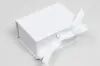 3L x 2-1/8W x 1H, Deluxe Ribbon Jewelry Boxes, Matte White
