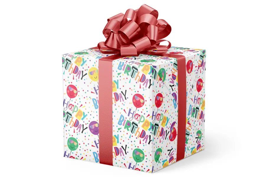 24W x 417 ft, Everyday Wrapping Paper, Shady Birthday
