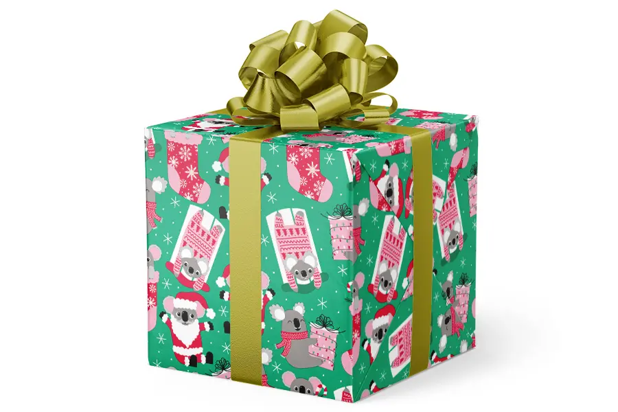 24W x 417 ft, Everyday Wrapping Paper, Krazy Koalas