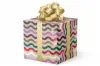 24W x 417 ft, Holiday Wrapping Paper, Christmas Waves Metallized