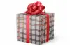 24W x 417 ft, Holiday Wrapping Paper, Red/Green Hunter Plaid Metallized